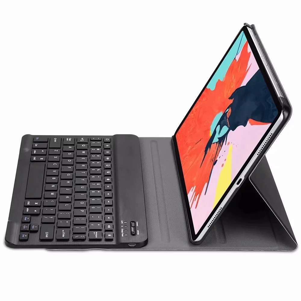 Бесплатные наклейки на клавиатуру для iPad Air 3, 10,5 дюймов, съемная Bluetooth клавиатура для iPad A2152, A2153, A2123, умный чехол, чехол