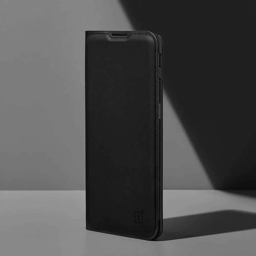 Оригинальный флип кейс OnePlus 6 T черный из искусственной кожи чехол для One Plus 6t Smart