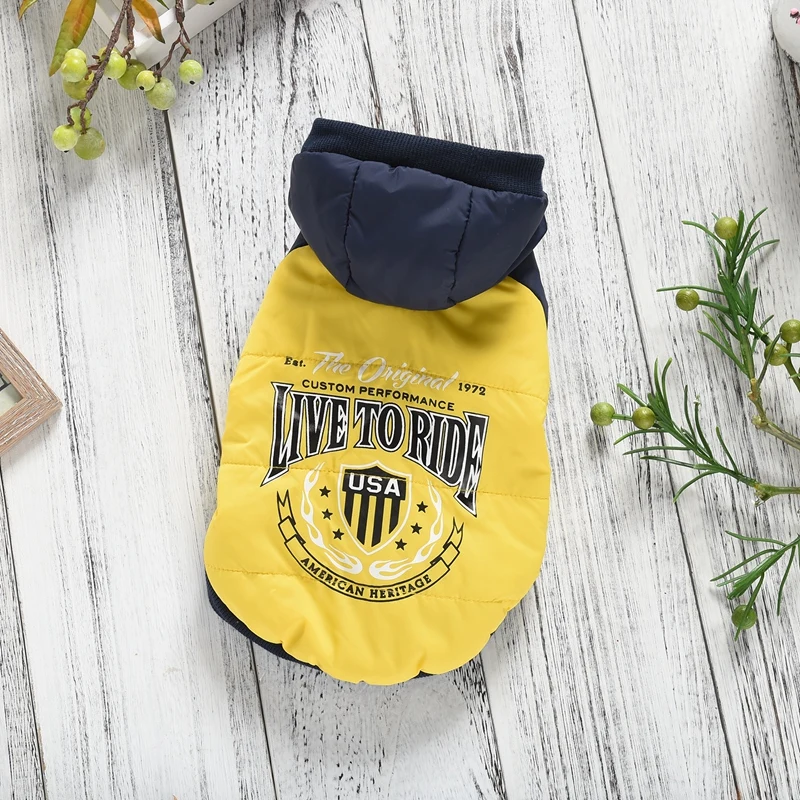 2018 новая теплая одежда для собак маленьких ветрозащитная зимняя домашних