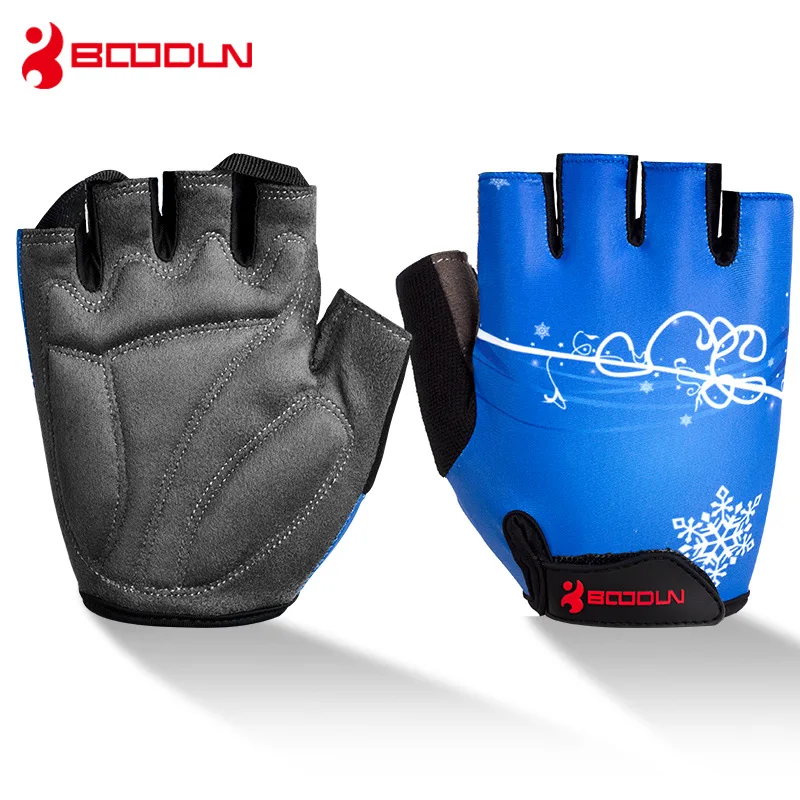 Половина палец велосипедные перчатки дышащий Мягкий противоударный дорога на