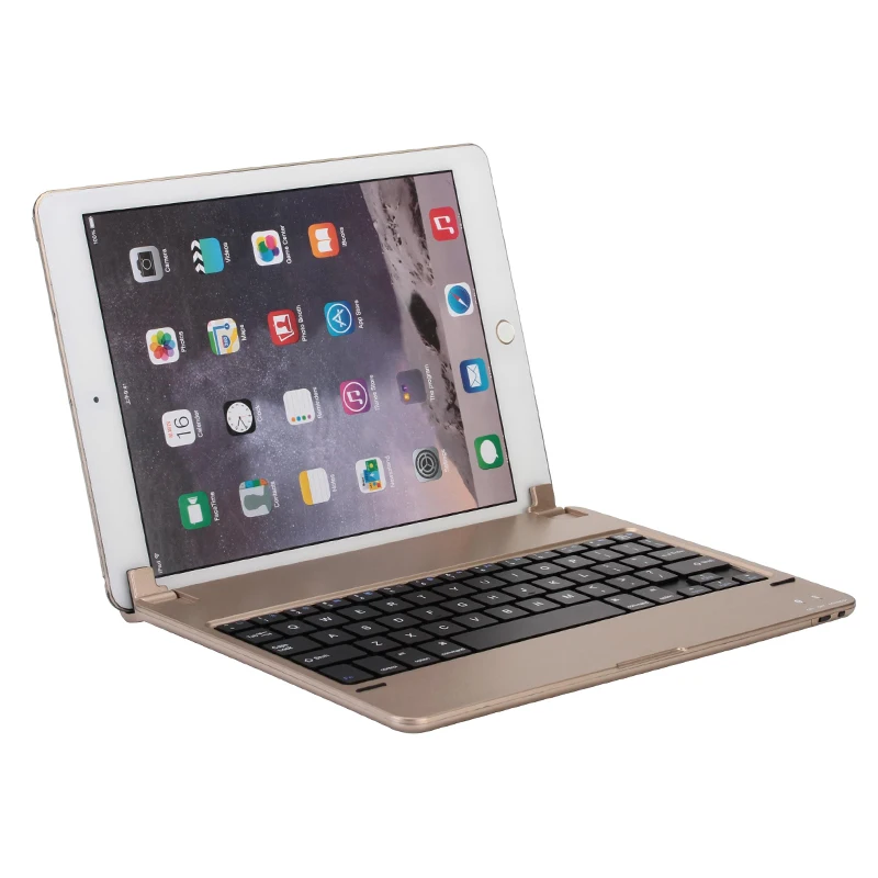 3 цвета Беспроводной Bluetooth 0 клавиатура ABS для iPad Air 2 кронштейн Стиль Pro 9