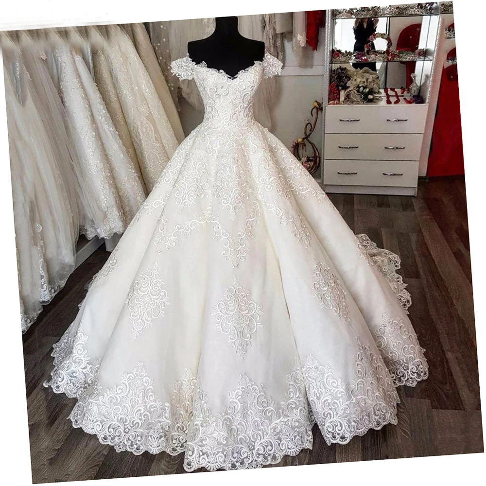 Роскошное бальное платье Vestido de noiva великолепные белые свадебные платья с