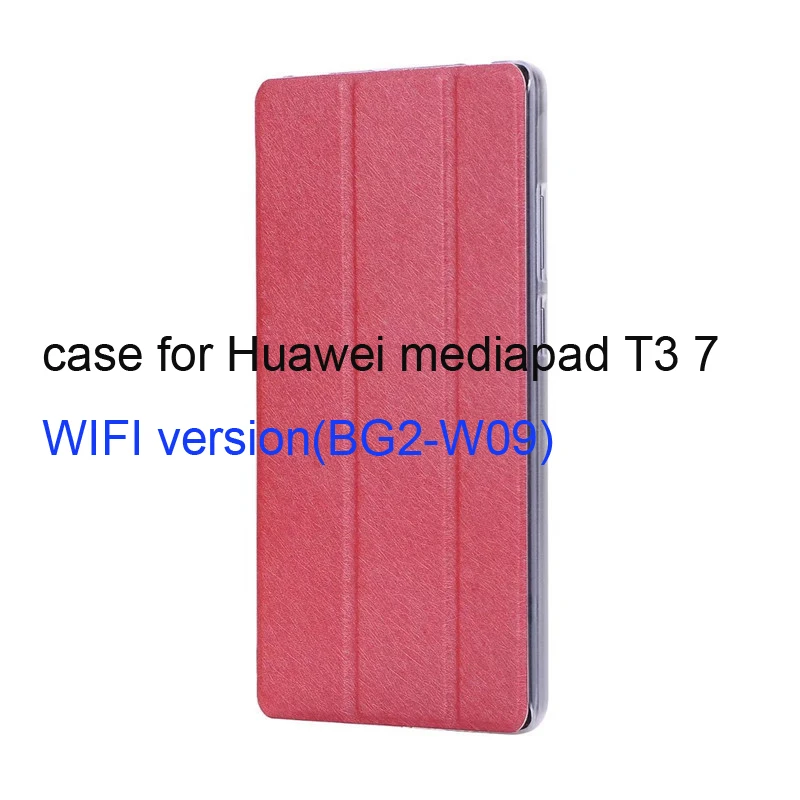 Чехол для huawei MediaPad T3 7 wifi BG2-W09 откидная крышка для huawei MediaPad T3 7,0 3g BG2-U01 7 ''чехол для планшета - Цвет: T3 7 WIFI hong