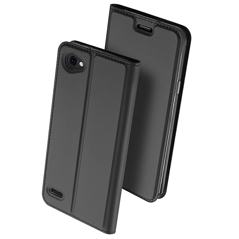 DUX DUCIS Luxury Flip Leather Case For LG Q6 Wallet Book Cover Alpha Q6a Q 6 a M700 5.5&quot Phone Cases Funda | Мобильные телефоны