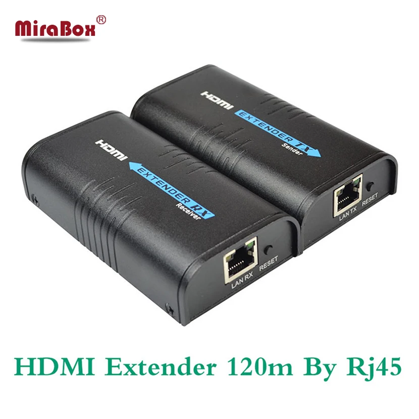 1080p 120m HDMI удлинитель (1 отправитель и 7 приемников) по IP/TCP UTP/STP CAT5e/6 Rj45 LAN работает