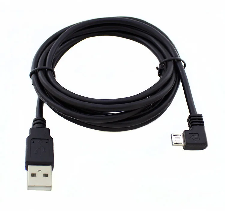 

50pcs 2m Right Angle 90 Degree Micro USB B Male to USB 2.0 A Male m/m Extension Cable