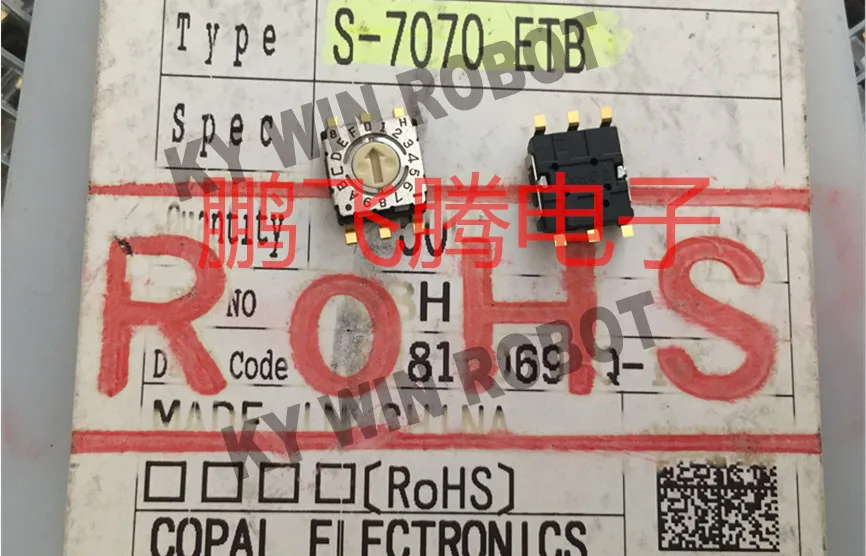 1 шт. Japan COPAL S-7050ETB 0-F/16 Bit поворотный циферблат переключатель кода инвертный код