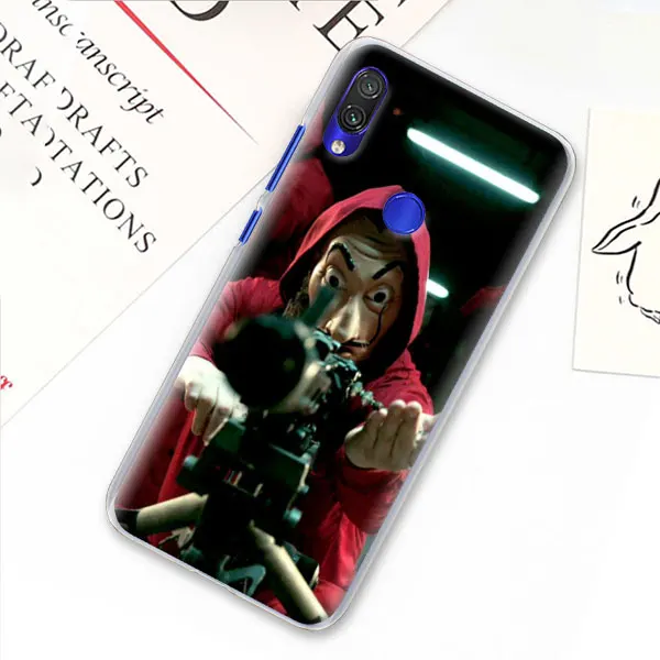 02 Чехол для телефона La Casa de papel для Xiao mi Red mi 7 5 6 Pro Note 7 Pro 5 5A 6 mi A1 A2 8 Lite 9 чехол - Цвет: 02