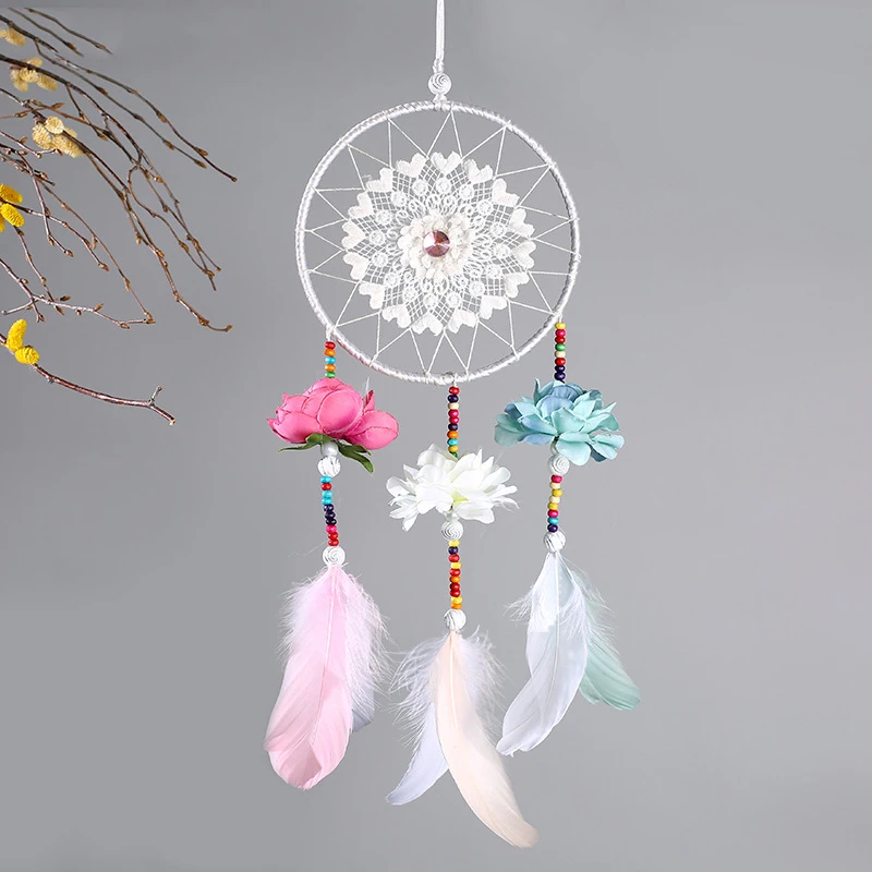 Новый колокольчик снов ручной работы подарки Ловец перо подвеска ветряные