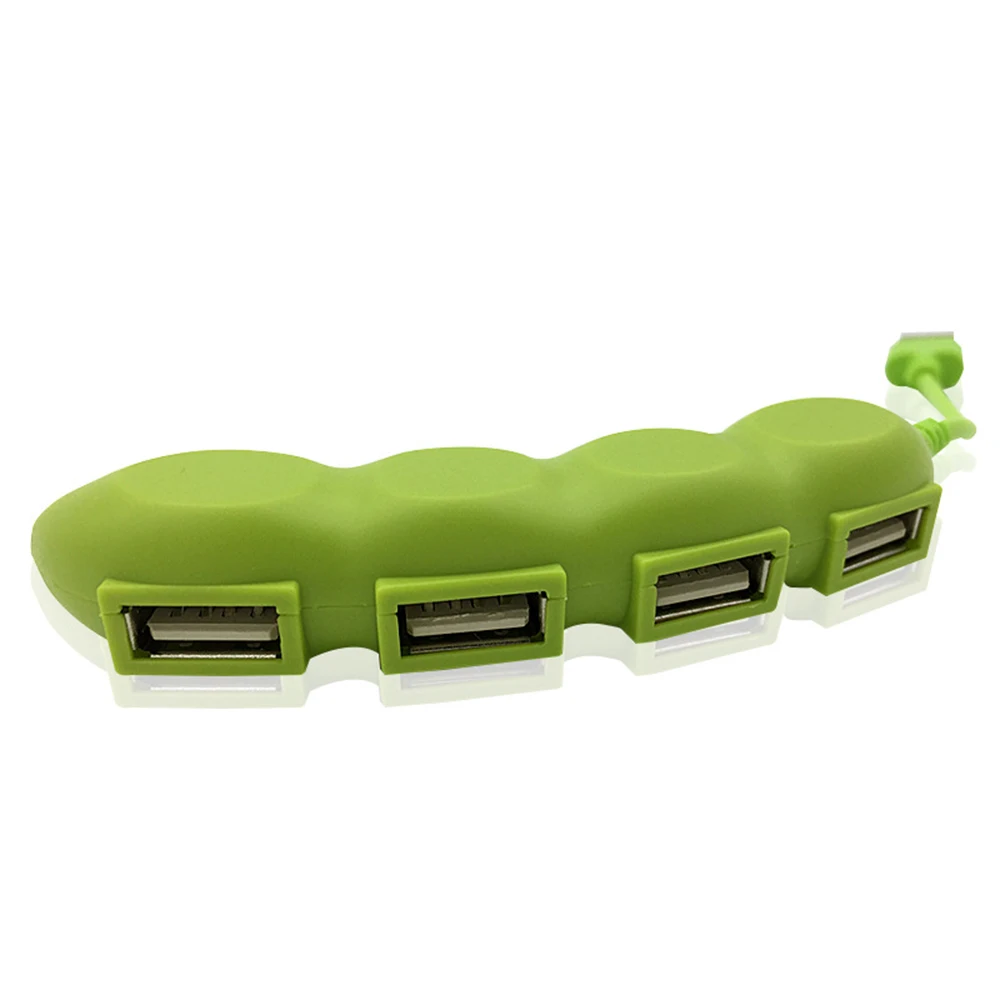 Милый горох овощей внешний 4 порта USB 2 0 концентратор зарядное устройство кабель