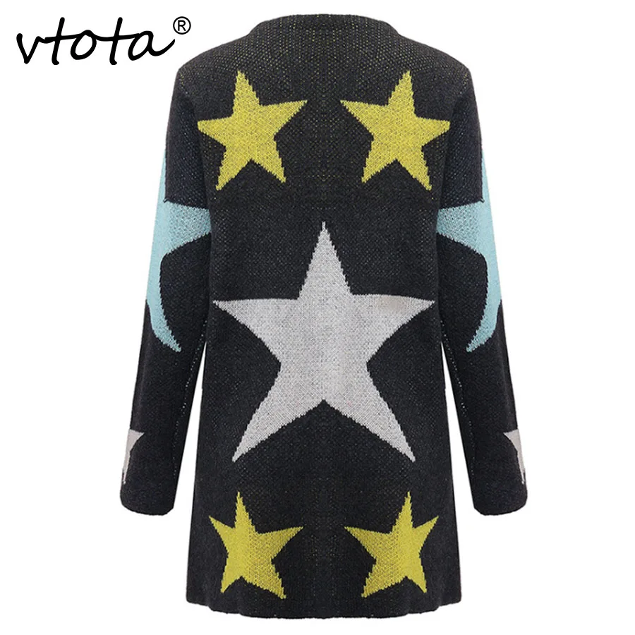 VTOTA Fashion Women Loose Casual Knitting Long Cardigan Female Sweater Knitted Jumper 2018 Winter Warm C0 |