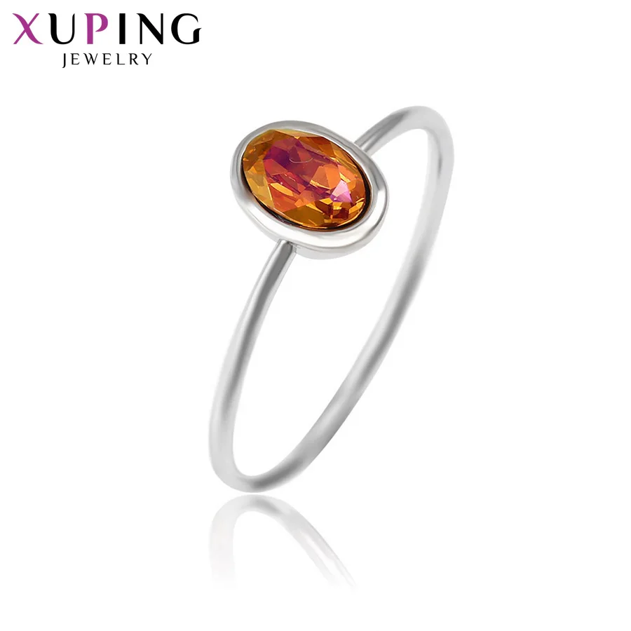 Xuping ювелирные изделия красочные кольцо Классические кристаллы от Swarovski сладкий треугольный День святого Валентина подарки S142.5-13929