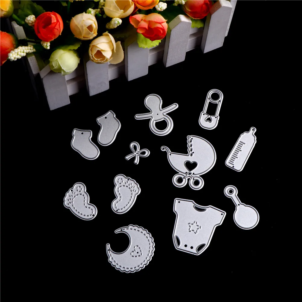 12 шт./набор рождественской на Пасху Свадебное карты углеродистая сталь craft