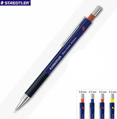 Автоматический механический карандаш Staedtler Mars Micro 775 0 3/0 5/0 7/0 9 мм сине черный цвет