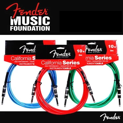 Приборный кабель СЕРИИ Fender California доступен в 3/4 5/6 метров|instrument cable|fender cablecable instrument |
