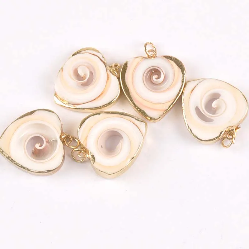 5 шт. позолоченный узор в виде сердца Натуральный корпус поделки для скрапбукинга