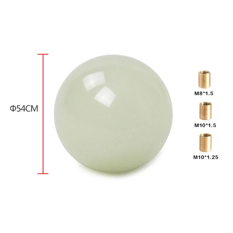 Luminescent Ball Gear Shift Knob Night-light Bead Type for AT MT 3 Types Adapters Auto Styling Cool Funny Automobile Accessorie |