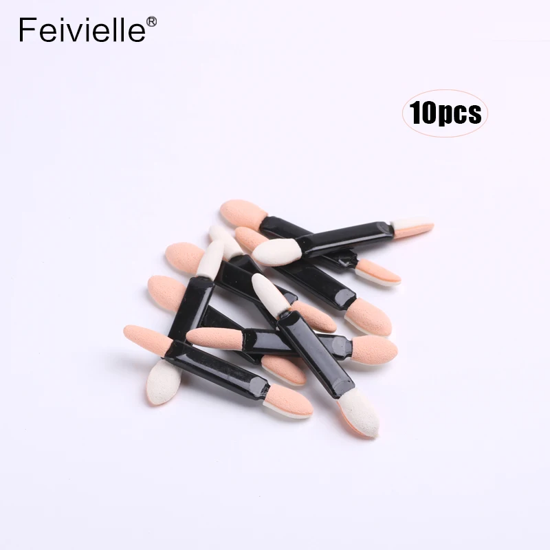 Feivielle новинка 10 шт. губка для ногтей Пудра кисть 20 Двусторонняя палка теней век