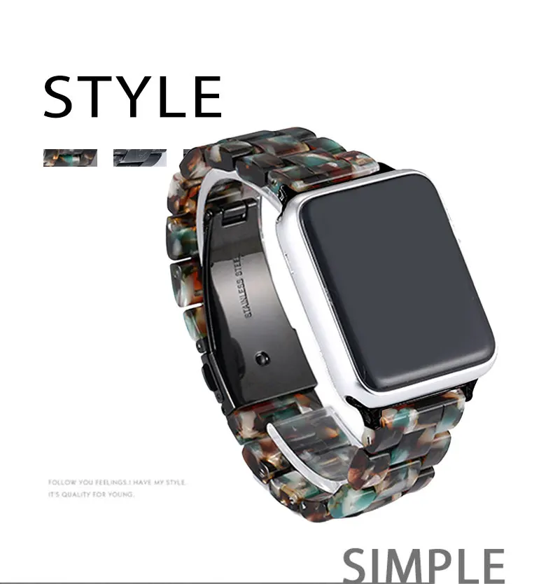 Imitation Ceramic strap for apple watch band 44mm&ampfor 4 40mm bracelet iwatch series 3 2 1 42/38mm accessory | Наручные часы