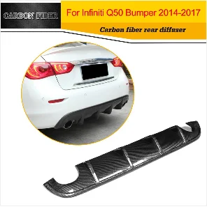 Авто-Стайлинг пу грунтовка Автомобильная ступица переднего губы для Infiniti Q50 спортивные седан 4-дверь