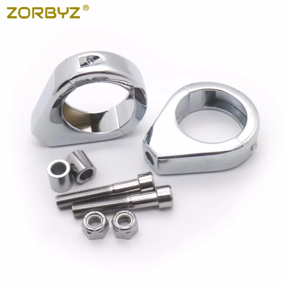 ZORBYZ мотоциклетный поворотный рандомный 39 мм черный/хромированный металлический