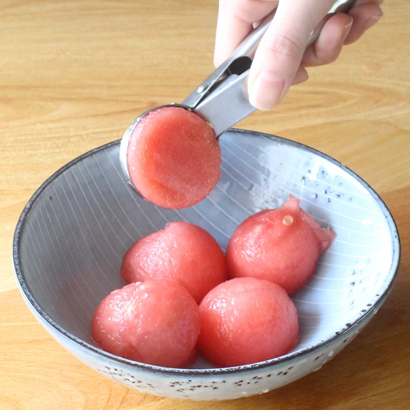 Стали большой шар копания машины копать мяч фрукты ложка эластичный Мороженое