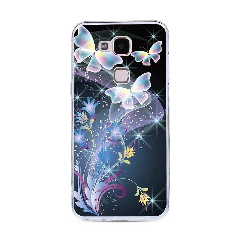 J&ampR Cute Animal Phone Case For Huawei Ascend Mate 7 Mate7 Silicone Soft Cover MATE 3 Transparent Clear Protective Cases |