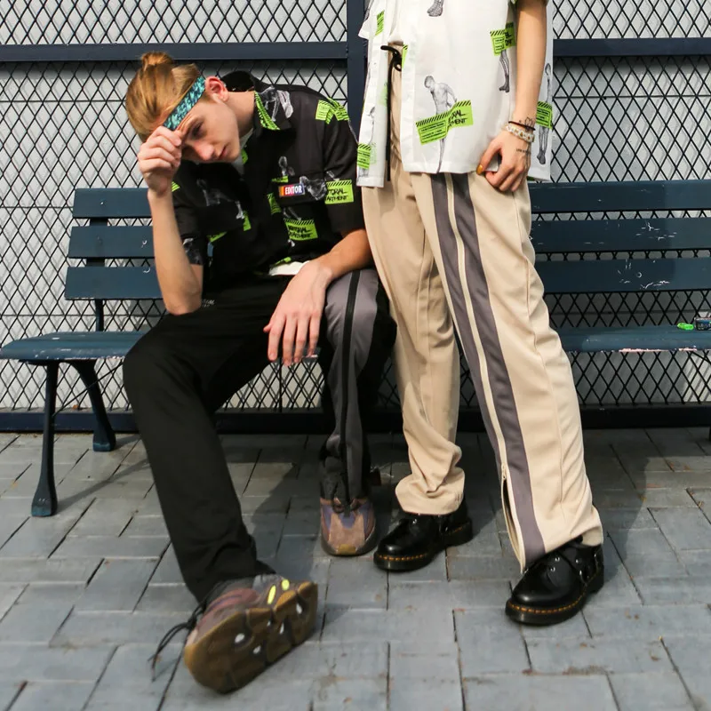 Мужские и женские спортивные брюки High Street повседневные на молнии с эластичным