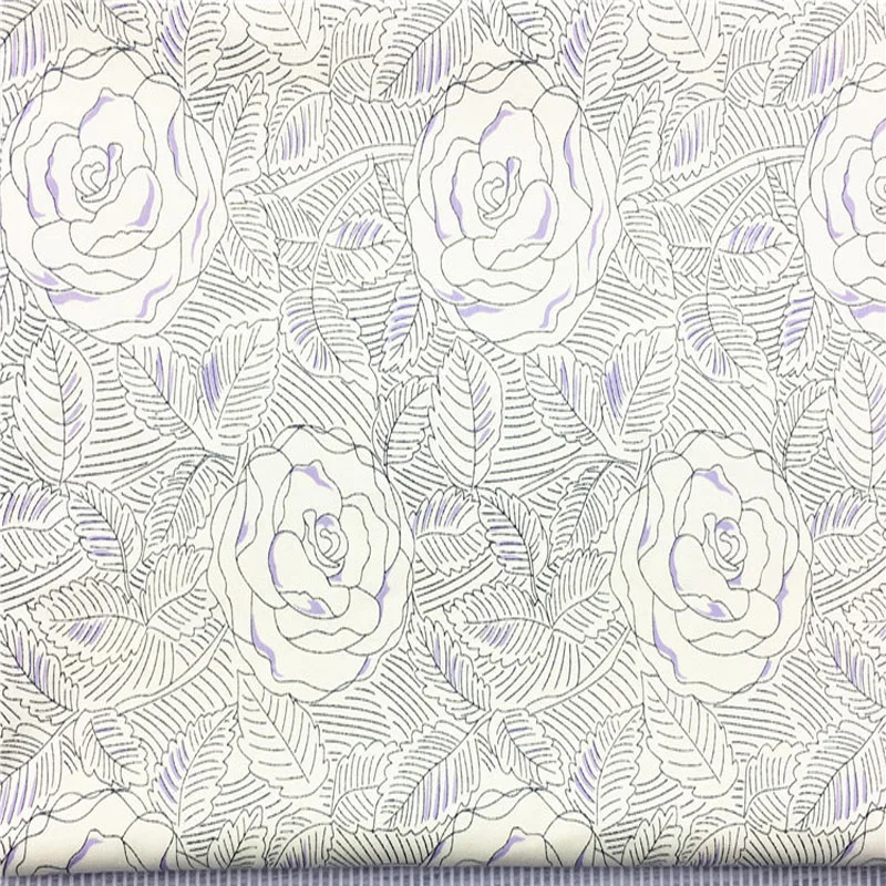 Изящные Простые эскизы искусственная печатная хлопчатобумажная ткань для