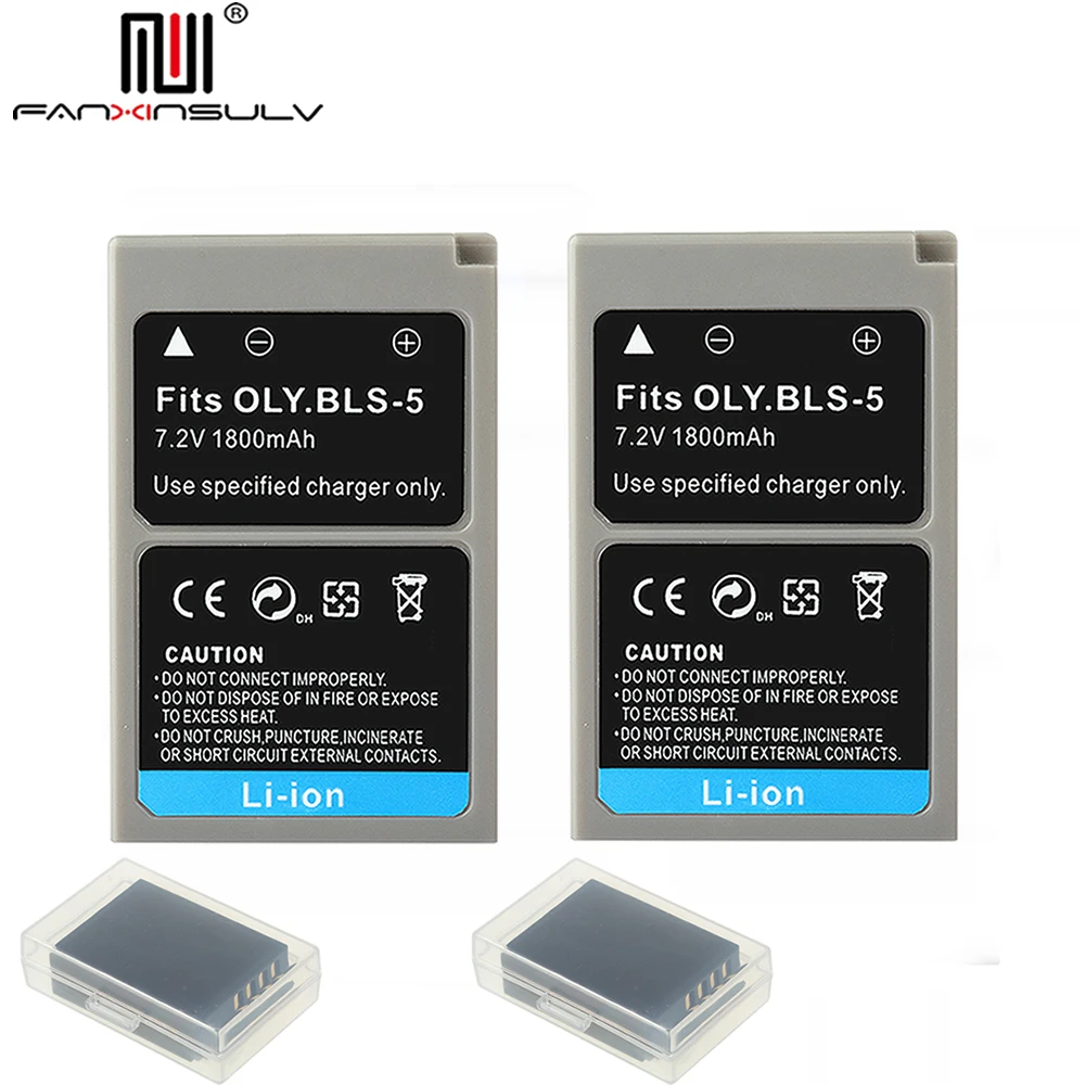 Аккумулятор для Olympus PEN EPL2 EPL3 EPL5 EPL6 EPL7 EPL8 EPL9 EPM2 OMD EM10 II III Stylus1 S с отслеживанием 2