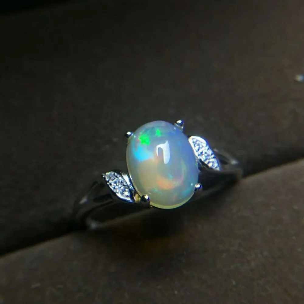Кольцо shilovem из серебра 925 пробы с натуральным опаловым покрытием модные женские
