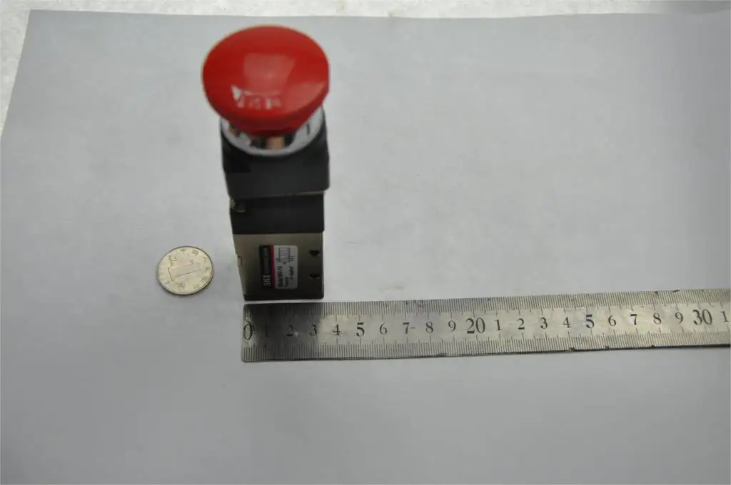 SNS pneumatic air mechanical valve MV-10 1/4'ɻSPT hand control push button 2/5 way | Обустройство дома
