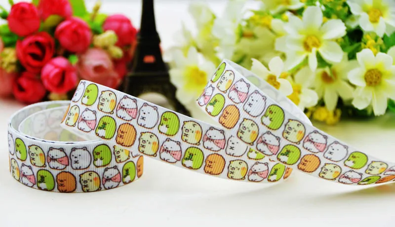 22 мм 25 38 75 Sumikko gurashi принт с персонажами мультфильмов корсажная лента вечерние