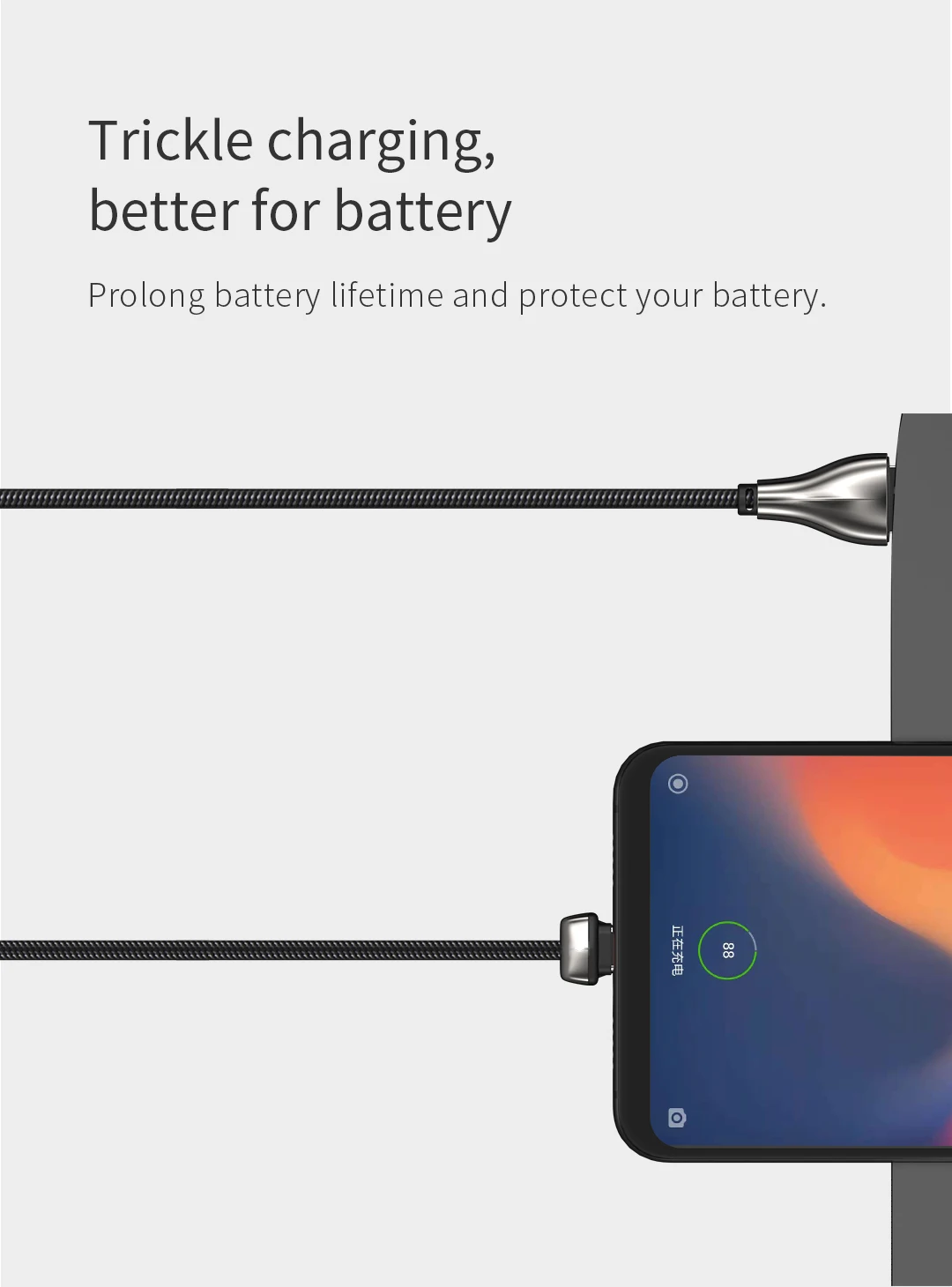 WSKEN u-образный USB кабель для iPhone зарядное устройство 3A usb type C провод для быстрого заряда для samsung huawei USB C кабель type C USB C шнур