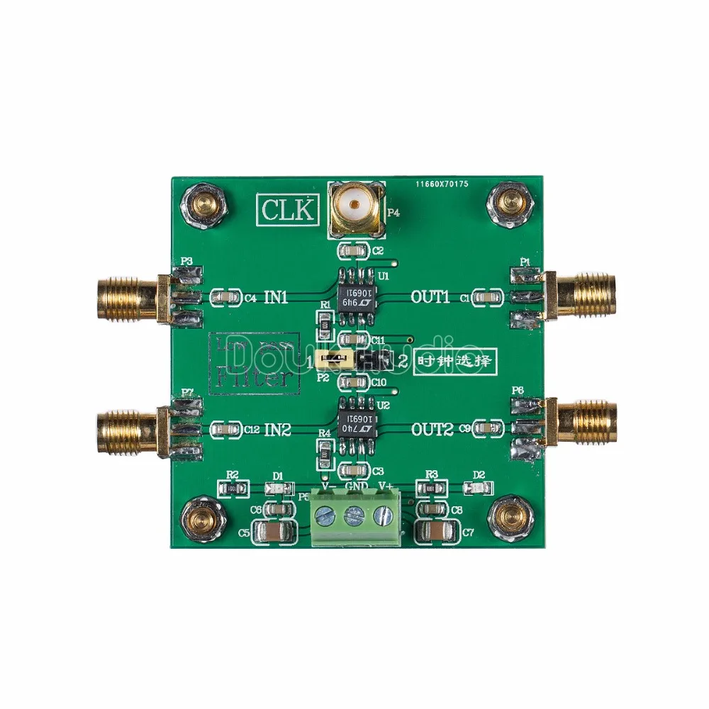 LTC1069 низкочастотный фильтр 8 ступенчатый прогрессивный двухканальный