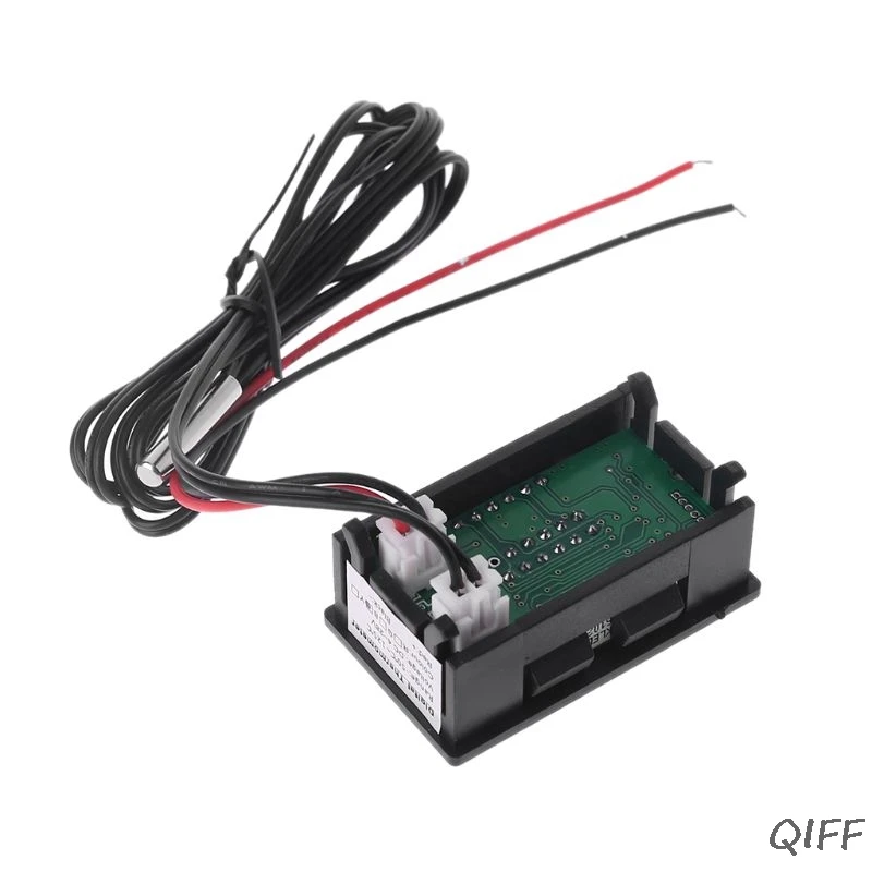 12 V/24 V светодиодный Дисплей автомобиля Напряжение& Температура воды Датчик Вольтметр термометр Mar28
