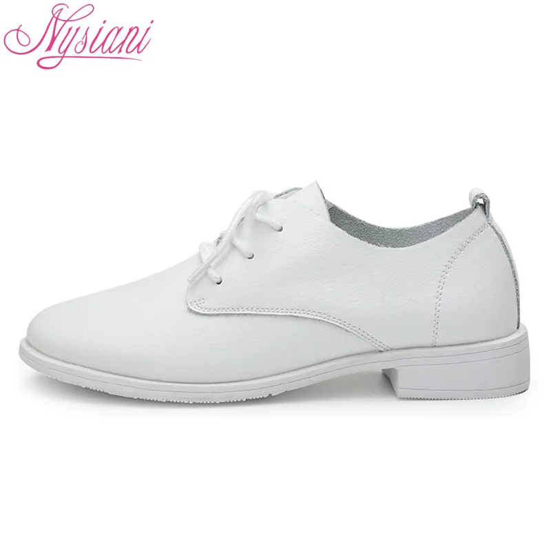 Nysiani Повседневная кожаная обувь 2017 женская сезон: весна–лето Разделение дышащей