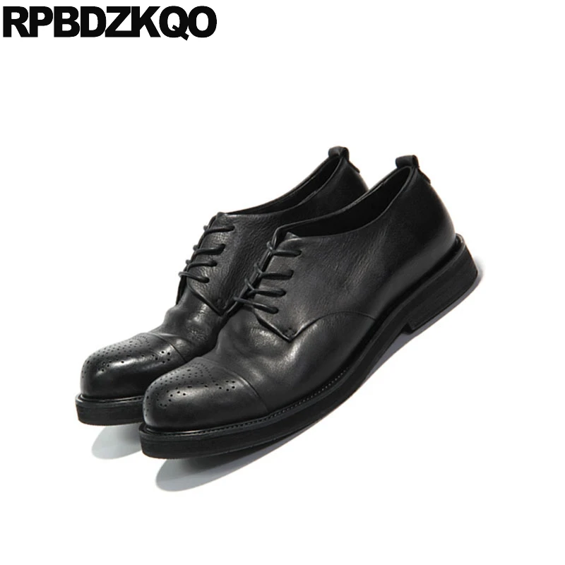 Европейские оксфорды итальянские Броги из коровьей кожи мужские классические