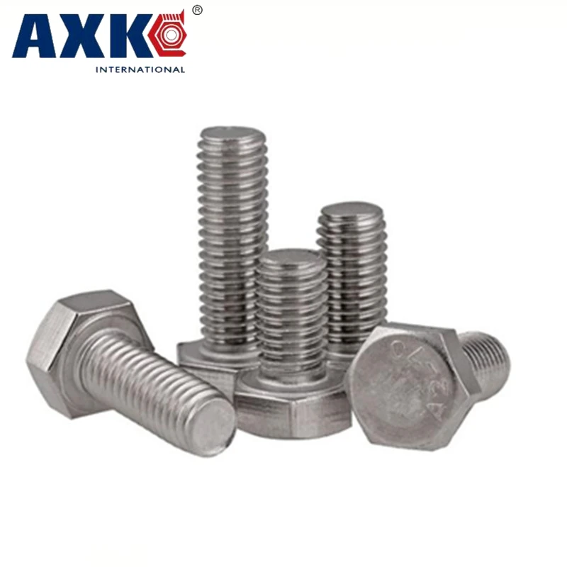 AXK 3/16-24 1/4-20 дюймов Длина 304 Нержавеющая сталь SS Америка США UNC Винт с грубой резьбой внешний шестигранник шестигранный болт