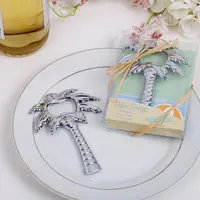 "Palm Breeze" Chrome Palm Tree Bottle Opener wedding bridal shower favor gift for guests party decoration 100pcs