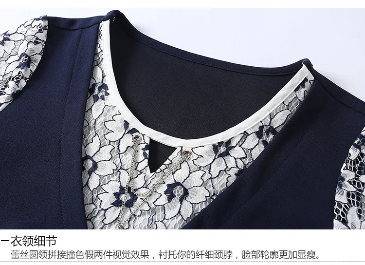 L XL XXL 3XL 4XL 5XL Большие размеры офисные Новое лето 2018 платье женщины с коротким