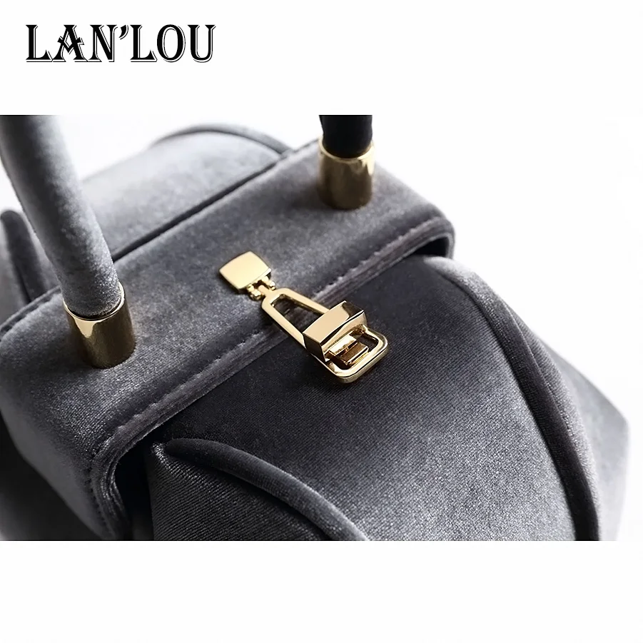 LAN LOU Модные Сумки Роскошные брендовые бархатные сумки для женщин сумка на плечо новые европейские и американские тренды женские сумки