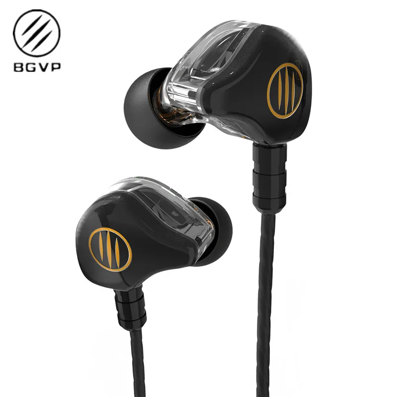 BGVP DS1 2BA + 1DD гибридные наушники вкладыши IEM HiFi кабель съемный MMCX DMG DM6 DM7 DMS|Наушники и