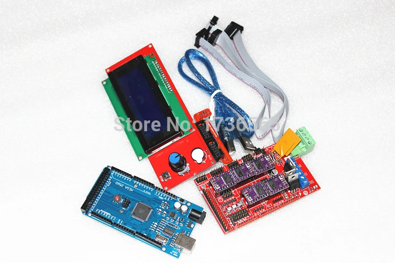 DRV8825+ Ramps 1,4+ Mega2560 R3+ Горячий Конец 3d принтер контроллер комплект для RepRap KIT054