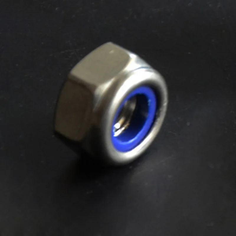 50 шт. M3/M4/M5/M6/M8 304 шестигранные гайки из нержавеющей стали нейлоновые вставные с