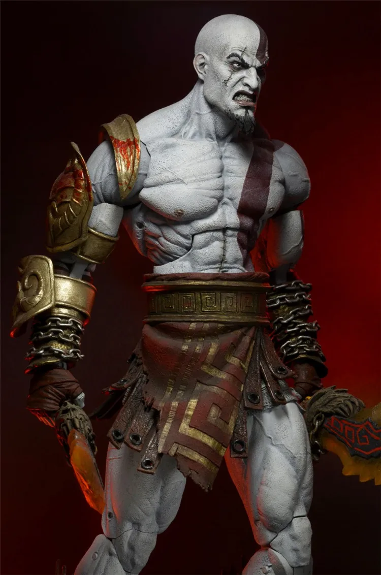 Игрушка Кратос GOD OF WAR 3 game heros Kratos Ghost of Sparta фигурки героев из ПВХ 18 см бесплатная