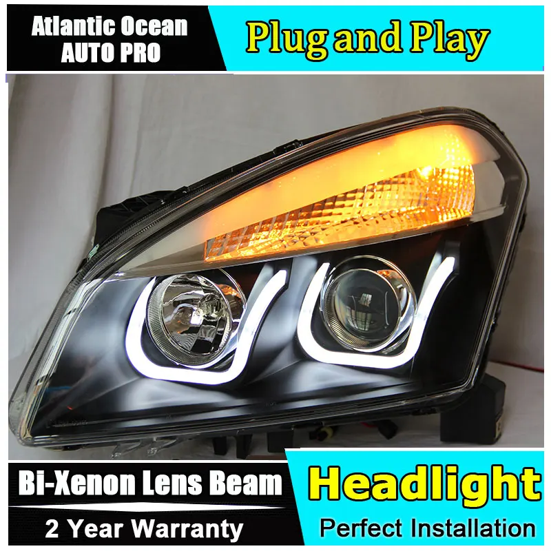 Auto.Pro Car Styling for Nissan Qashqai LED Headlight Headlights DRL Lens Double Beam HID KIT Xenon bi xenon lens | Автомобили и