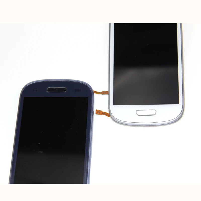 Для Samsung Galaxy SIII S3 Mini i8190 ЖК-дисплей с сенсорным сенсором дигитайзер рамкой |