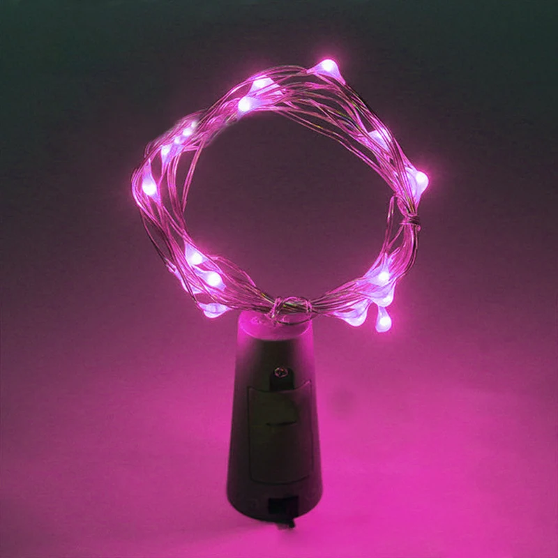10LED Солнечная приведенная в действие бутылки вина Пробка форме светодиодный