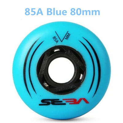 8 pcs Blue 80mm 8 шт./партия 85A роликовые коньки колеса для SEBA High HV KSJ FSK слалом роликовые коньки колеса 80 мм 76 72 сцепление высокое качество бетонный+ G - Цвет: 8 pcs Blue 80mm